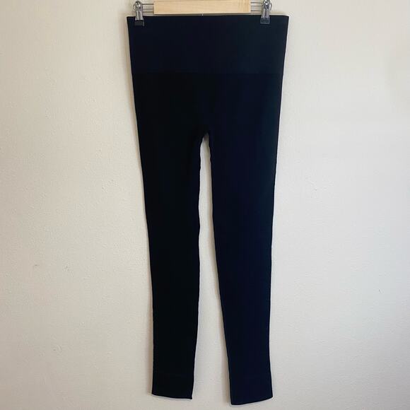 BLANQI Pants - Blanqi Women's Leggings Hipster Cuffed Ribbed Seamless Black Medium Maternity